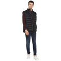 Tom Tailor Half Jacket for Men Puffer Half Sleeves Jacket (Black)
