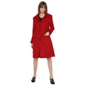 Tom Tailor Full Sleeves Long Coat for Women (Red)