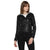 Tom Tailor Women's Leather Black Jacket with Hoodie