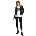 Tom Tailor Women's Leather Black Jacket with Hoodie