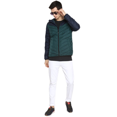 Tom Tailor Quilted Jacket with Hoodie for Men