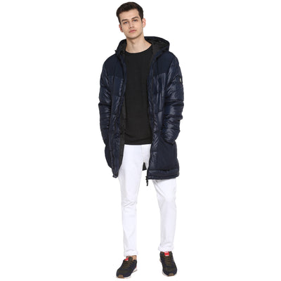 Tom Tailor Long Quilted Jacket with Hooded for Men