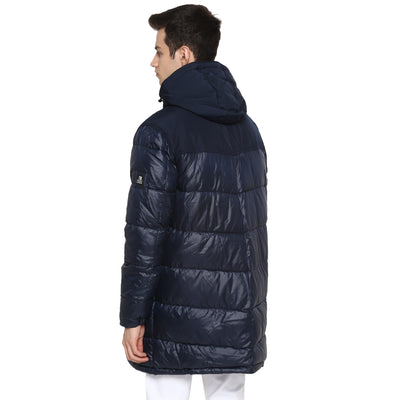 Tom Tailor Long Quilted Jacket with Hooded for Men