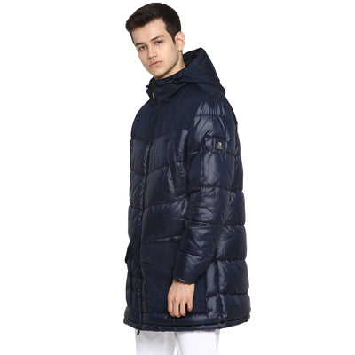 Tom Tailor Long Quilted Jacket with Hooded for Men