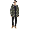 Tom Tailor Men's Camo-Print Jacket with Hoodie