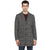 Tom Tailor Men's Long Blazer Slim Fit Overcoat Grey Check Pattern for Men