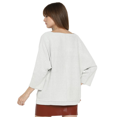 Tom Tailor Women's Casual Sweater with 3/4th Sleeves