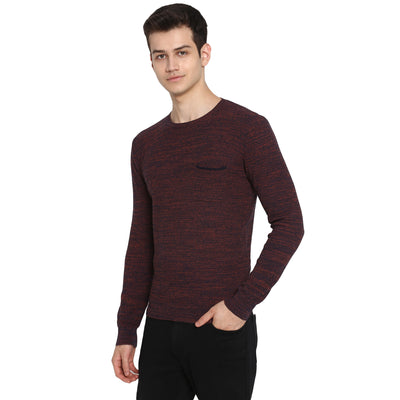 Tom Tailor Men's Solid Pullover Sweatshirt with Patched Pocket