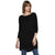 Tom Tailor Women's Long Sweater Loose Fit Boat Neck Winter Dress (Black)