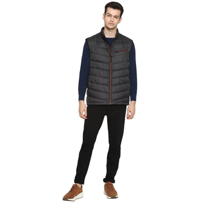 Tom Tailor Men's Sleeveless Jacket Solid Puffer Jacket