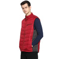 Tom Tailor Men's Quilted Sleeveless Winter Jacket (Ivy Red)