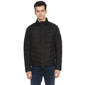 Tom Tailor Solid Puffer Jacket for Men (Black)