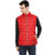 Tom Tailor Men's Quilted Half Sleeves Winter Jacket (Brazilian Red)