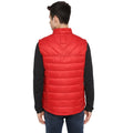 Tom Tailor Men's Quilted Half Sleeves Winter Jacket (Brazilian Red)