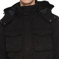 Tom Tailor Hooded Parka Black Jacket for Men