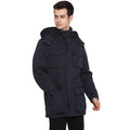 Tom Tailor Men's Hooded Parka Blue Jacket