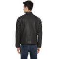 Tom Tailor Biker Leather Jacket For Men (Brown)