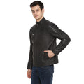 Tom Tailor Biker Leather Jacket For Men (Brown)