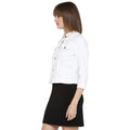 Tom Tailor Plain Cotton Jacket for Women (White)