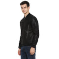 Tom Tailor Men's Biker Leather Jacket (Black)