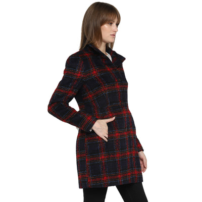 Tom Tailor Winter Overcoat Official wear Blazer Style Coat for Women with Front Pockets