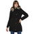 Tom Tailor Parka Jacket with Fur Hooded Coat for Women (Black)