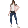 Tom Tailor Quilted Jacket with Furry Hoodie for Women