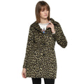 Tom Tailor Leopard Print Women's Wool Overcoat