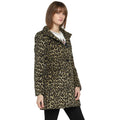 Tom Tailor Leopard Print Women's Wool Overcoat