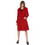 Tom Tailor Full Sleeves Long Coat for Women (Red)