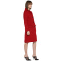 Tom Tailor Full Sleeves Long Coat for Women (Red)