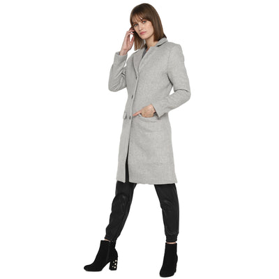 Tom Tailor Women's Long Coat (Grey)