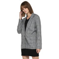 Tom Tailor Women's Casual Blazer Self-Checked Single-Breasted Coat