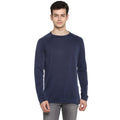 Tom Tailor Plain Winter Full Sleeves T-Shirt for Men (Blue)