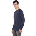 Tom Tailor Plain Winter Full Sleeves T-Shirt for Men (Blue)