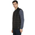 Tom Tailor Men's Quilted Half Sleeves Winter Jacket (Black)