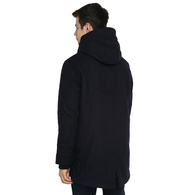 Tom Tailor Long Jacket with Hooded Neck for Men (Sky Captain Blue)