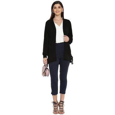 Tom Tailor Cardigan Sweater with Front Open for Women (Black)