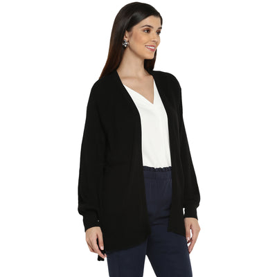 Tom Tailor Cardigan Sweater with Front Open for Women (Black)