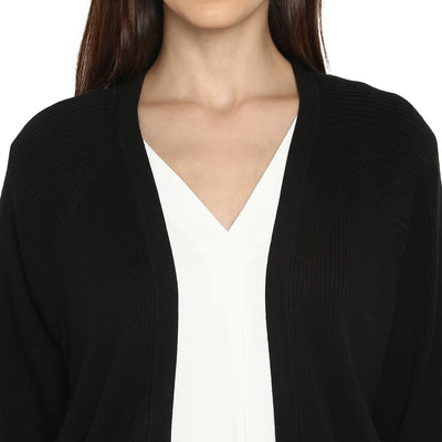 Tom Tailor Cardigan Sweater with Front Open for Women (Black)